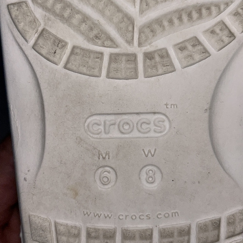 Crocs Classic Slide Double Strap Slip On Sandals Solar Rainbow Womens Size 8 - Picture 6 of 6